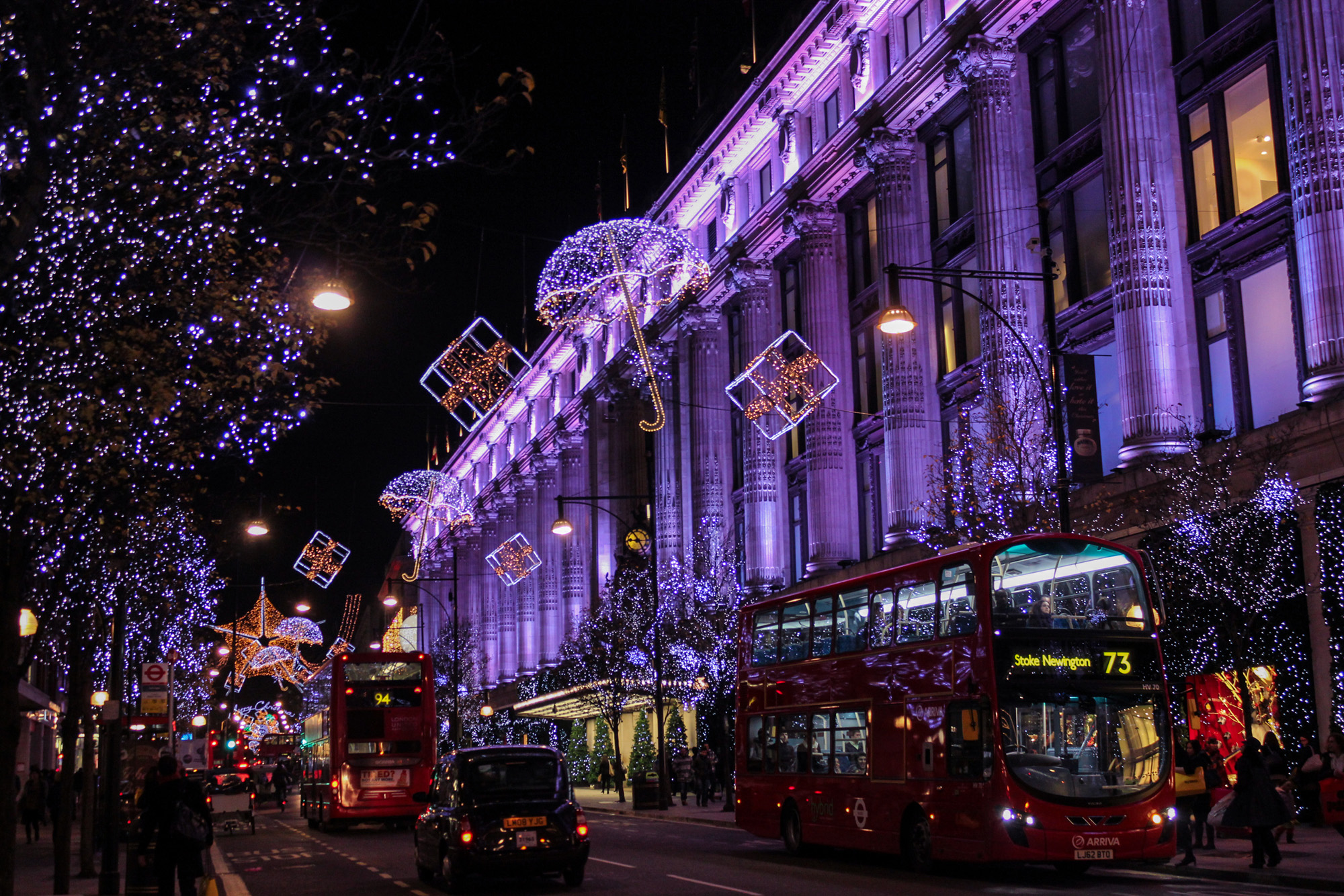 London's West End at Christmas